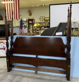 King Size Cherry Wheat Four Poster Bed