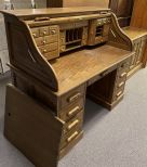 Vintage oak S Roll Top Desk