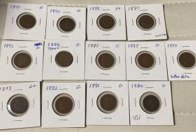 13 Indian Cents