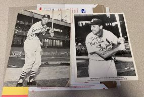 Two Signed Stan Musial Photographs