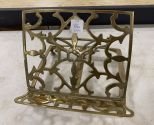 Vintage Brass Book Stand