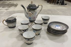 Tea Set Includes Teapot, Milk Bowl, 6 Tea Cups, 6 Saucers