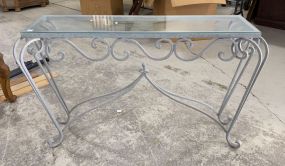 Painted Metal Foyer Wall Table