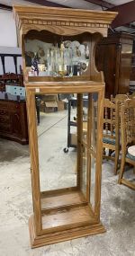 Oak Glass Curio Cabinet