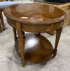 Cherry Oval Lamp Table