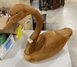 Wood Hand Carved Goose