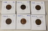6 Lincoln Cents