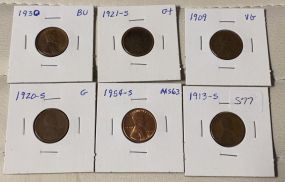 6 Lincoln Cents