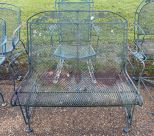 Wrought Iron Outdoor Glider Bench