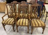 Six Country French Style Dining Chairs