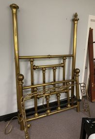 Antique Brass Half Tester Bed
