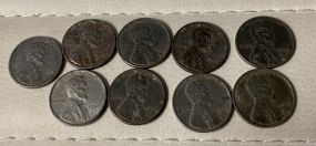 9 1943 Steel Cents
