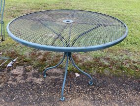 Wrought Iron Outdoor Round Table