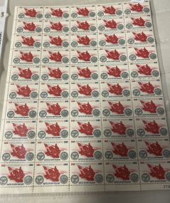 Sheet of Stamps War of 1812 Battle of New Orleans