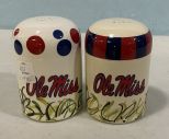 T Cabells Ole Miss Salt & Pepper Shakers