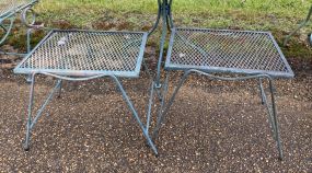 Pair of Wrought Iron Side Tables