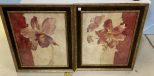 Two Framed Floral Prints