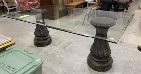 Large Glass Top Dining Table