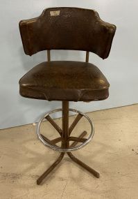 Vintage Vinyl Bar Stool