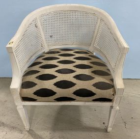 White Painted French Provincial Club Chair
