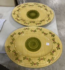 Two Italian Ceramic Platters
