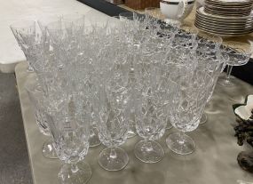 Set of Gorham King Edward Iced Tea Goblets, Champagne Sherbets, Wine Glasses