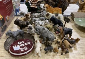 Group of Bulldog Figurines