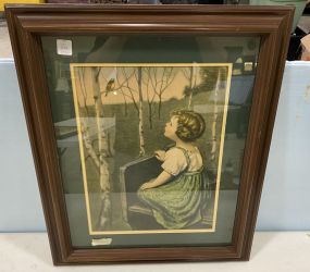 Framed Print of Little Girl