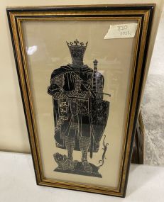 Hand Made Rubbing of Knight