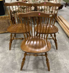 Three Ethan Allen Windsor Side Chairs