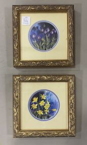 Two Small Gold Gilt Framed Prints