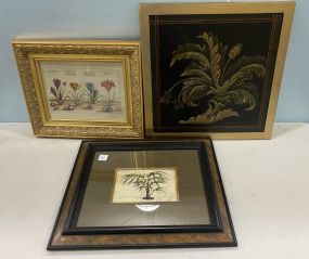 Three Decorative Floral Prints