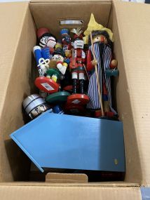 Box Lot of Christmas Nut Crackers