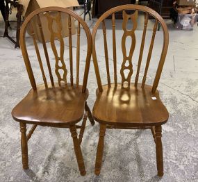Pair of Modern Windsor Style Side Chairs