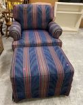 Jamestown Sterling Upholstered Arm Chair and Ottoman