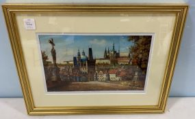 Signed European City Print