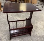 Small Cherry Magazine Table