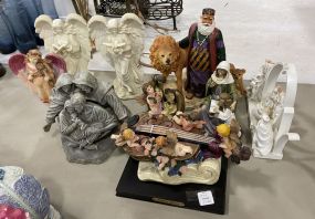 Angel and Religious Figurines