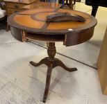 Vintage Mahogany Drum Table