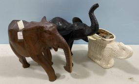 Three Decorative Elephants