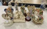 Collection of Resin Angel and Religious Figurines and Statues