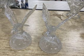 Pair of Glass Eagles
