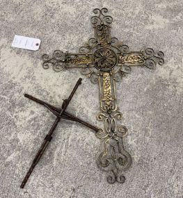 Modern Metal Wall Hanging Crosses