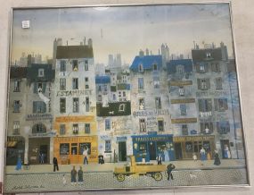 Michel Delacrovic Paris Print Framed