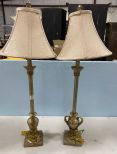 Pair of Candle Stick Lamps