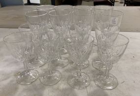 16 Pieces Clear Crystal Stemware