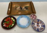 Gastore Painting Tray, Collection of Plastic and Porcelain Plates