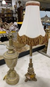 Plastic Urn Lamp and Candle Stick Lamp