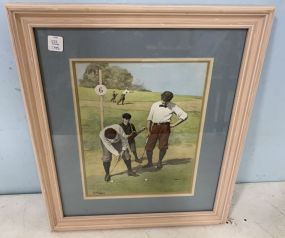 A.B. Frost Golfing Print