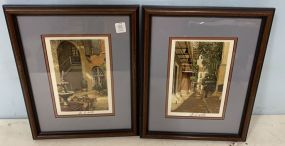 Two Signed Numbered Street Alley Prints